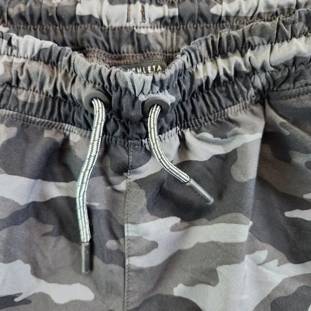 Athleta Girl Shorts Girls XXL Gray Camo All Play 3 Short Zip Pockets Athleisure - Picture 4 of 15